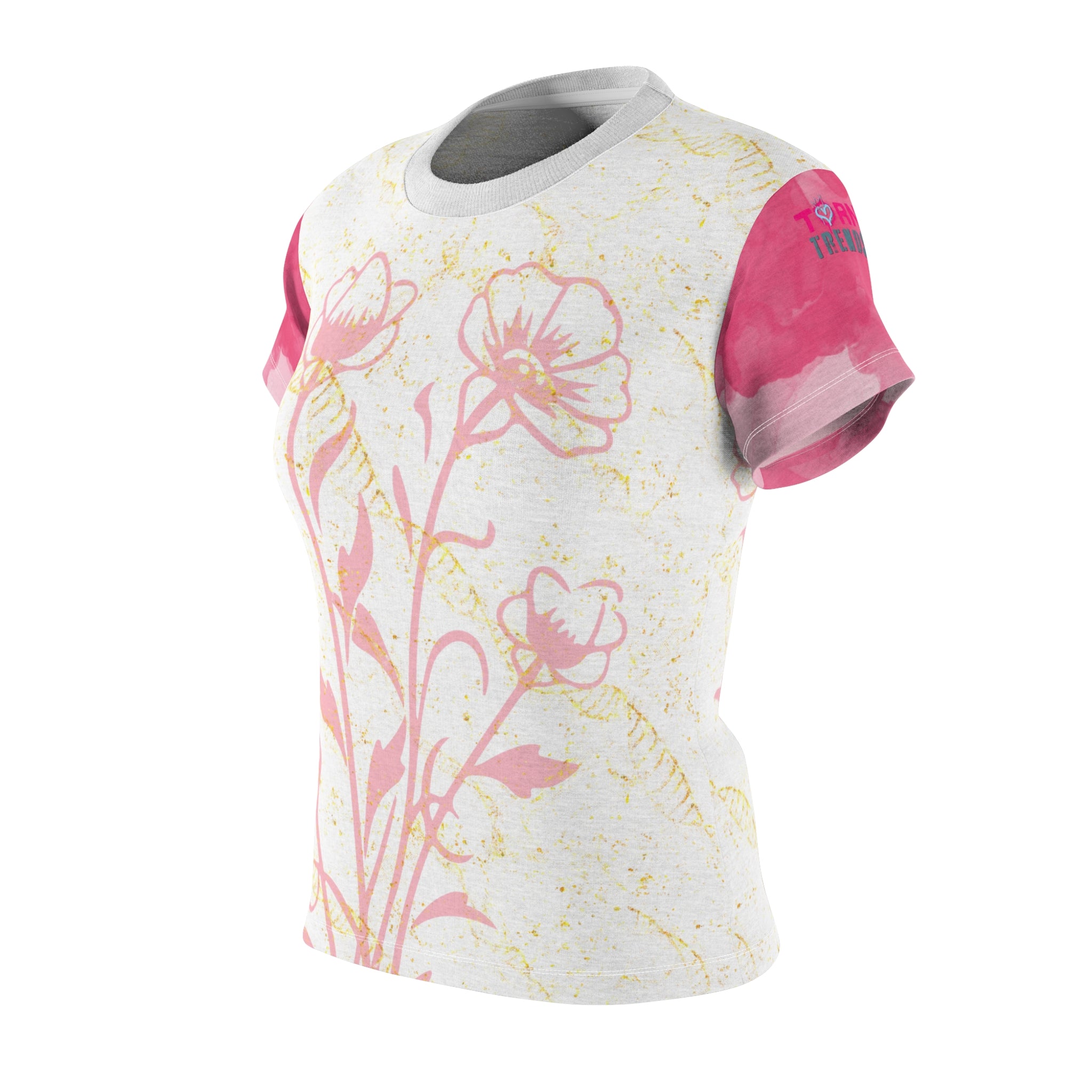 Torn Trends' "Floral Freak" Chic Freak Collection Tear-It Tee