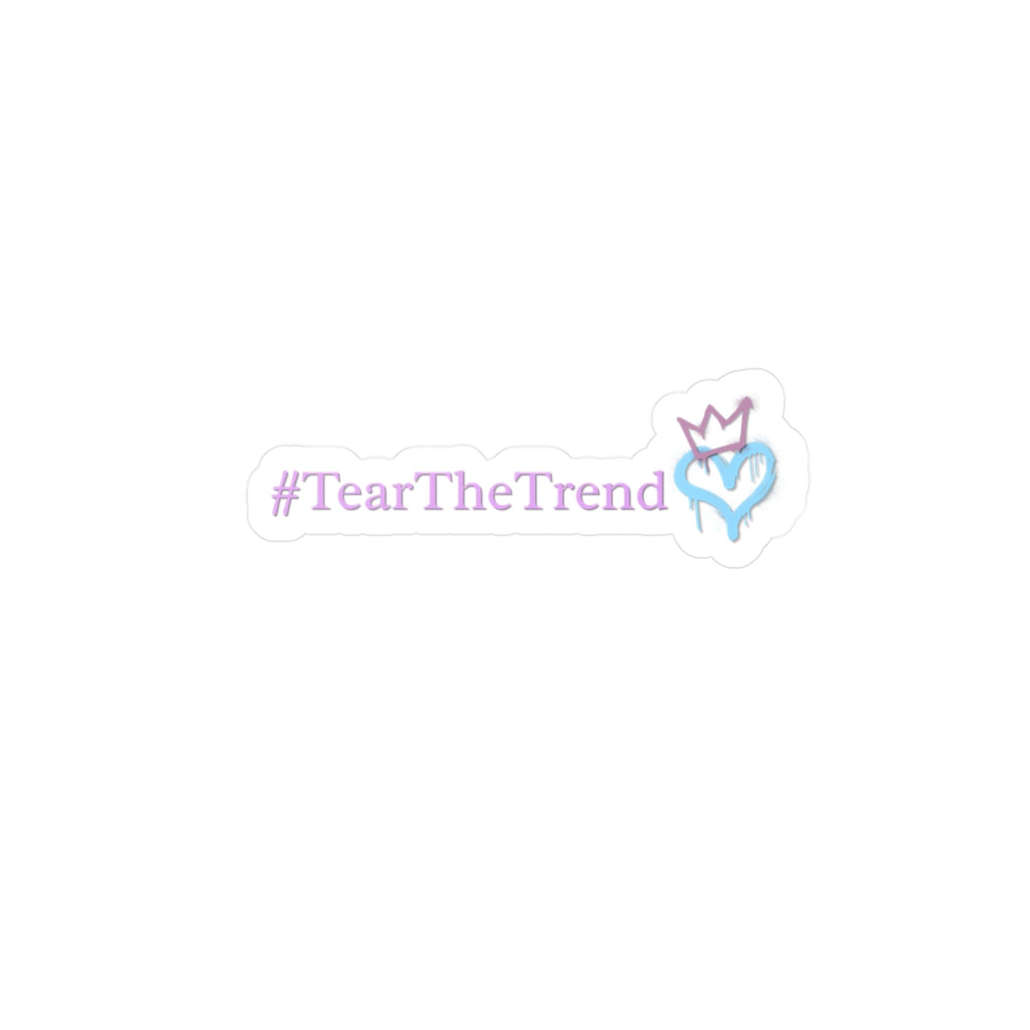 #TearTheTrend Torn Trends hashtag and logo Kiss-Cut Vinyl Decals