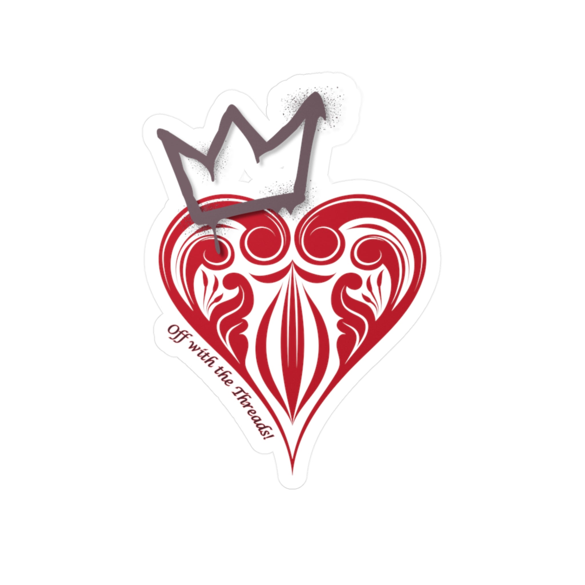 "Off with the Threads" Wonderland inspired collection Kiss-Cut Vinyl Decals