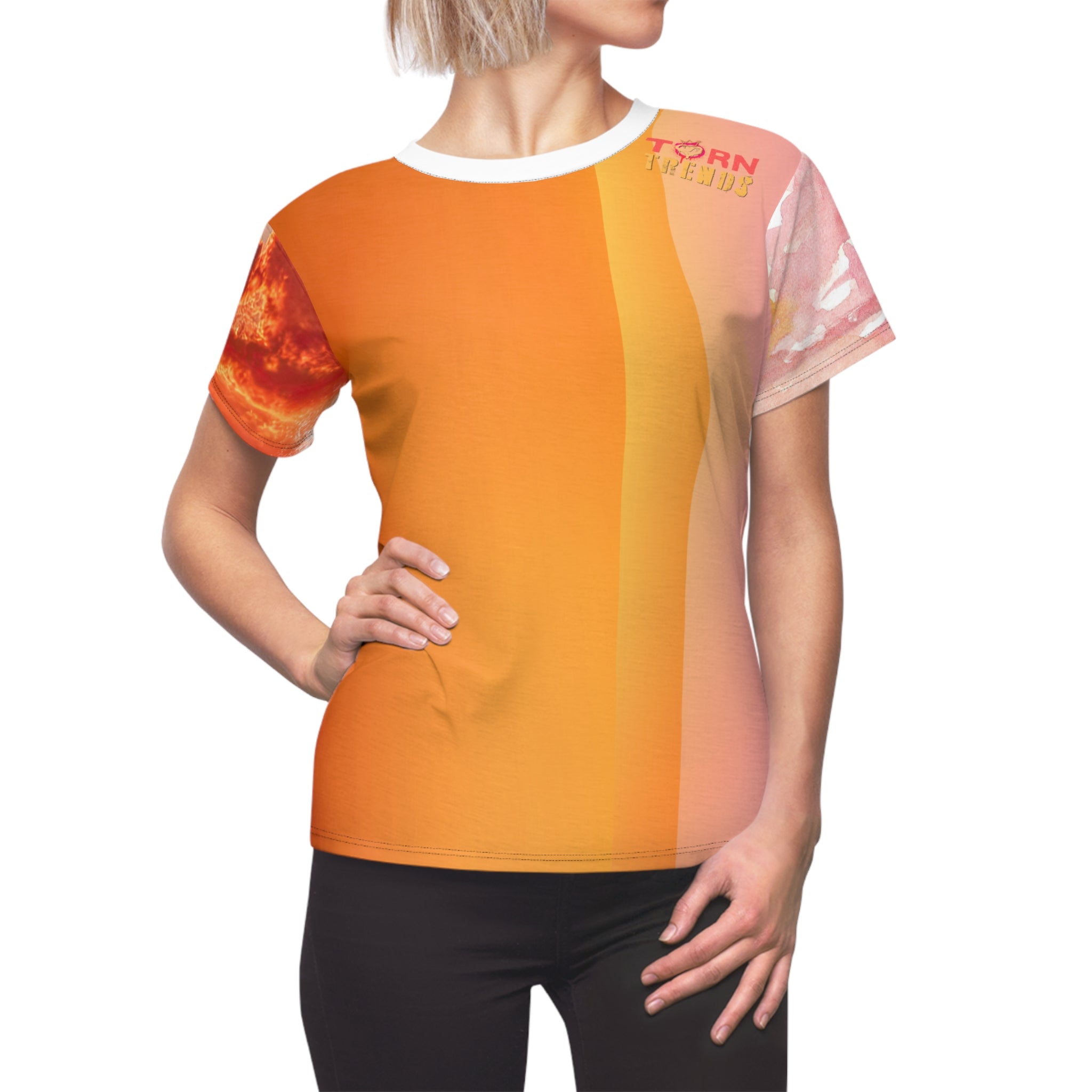 Torn Trends "Sunset" Sunny Summer Tear-It Tee